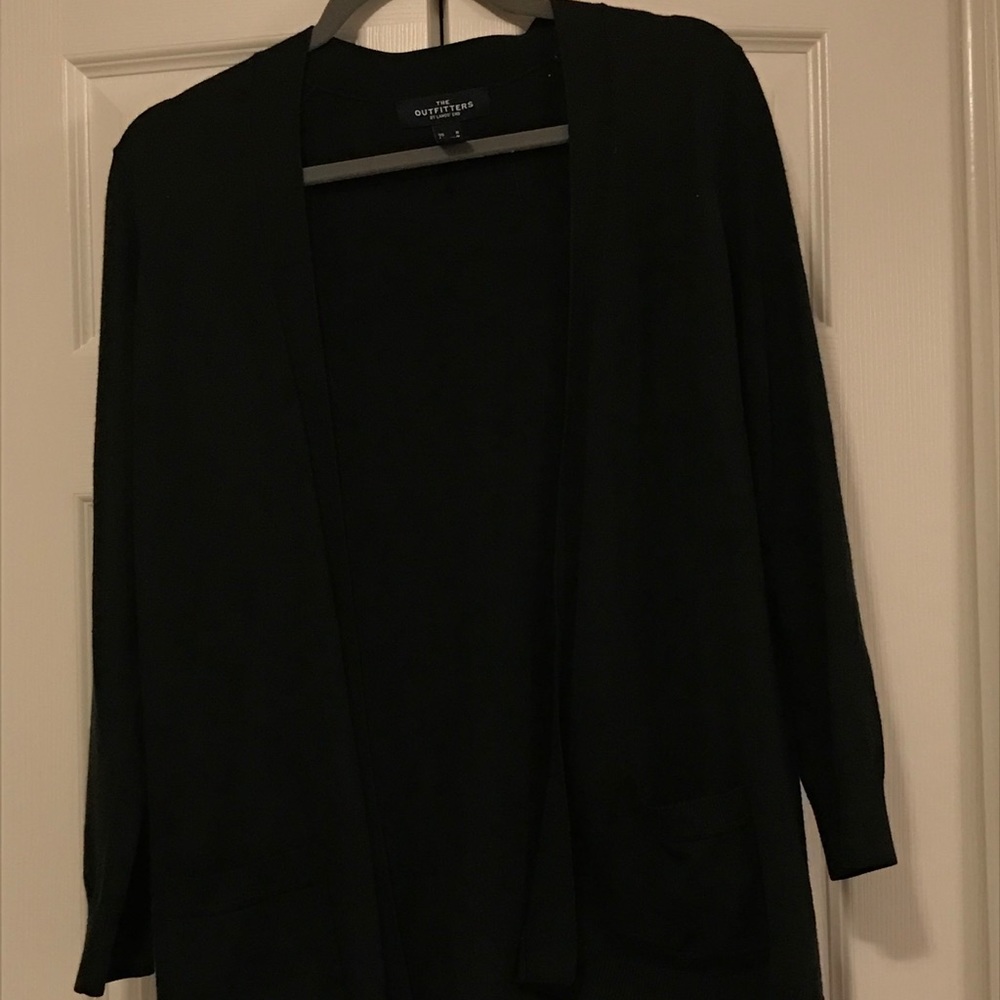 Lands’ End black cardigan—size medium
